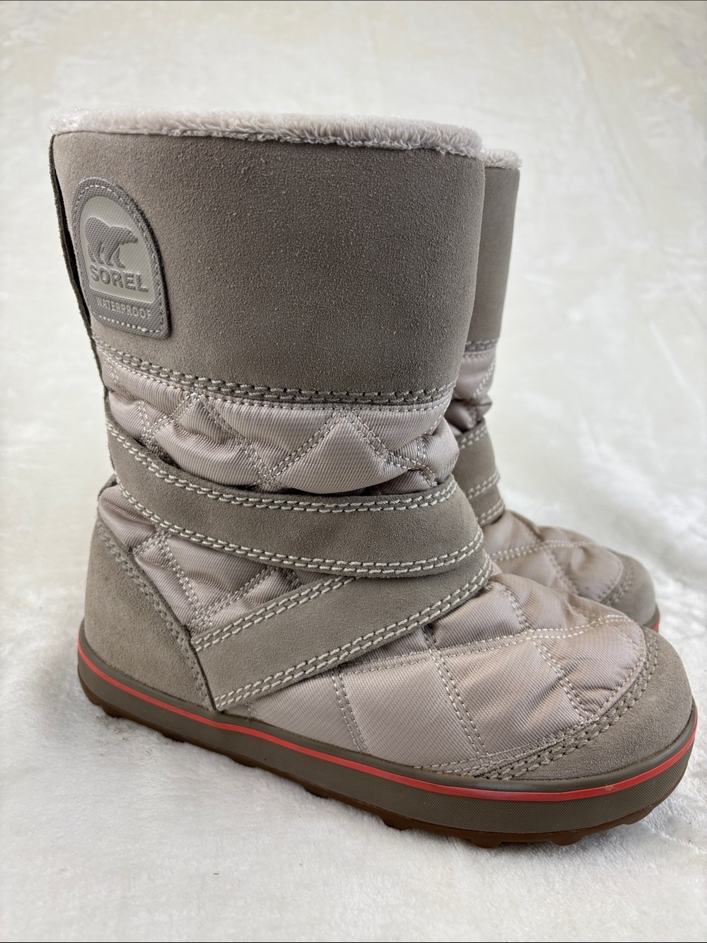 SOREL Glacy NL2080-103 Slip On Waterproof Winter Snow Moon Boots Womens Size 7.5